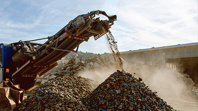 Aufbereitung Abbruchmaterial